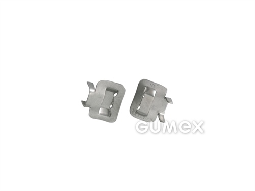 Domček pre strojnú pásku NORMETTA NORMAFIX, šírka 13mm, nerezová oceľ W4